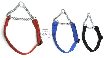 Halsband met half-check sluiting - 15 mm breed